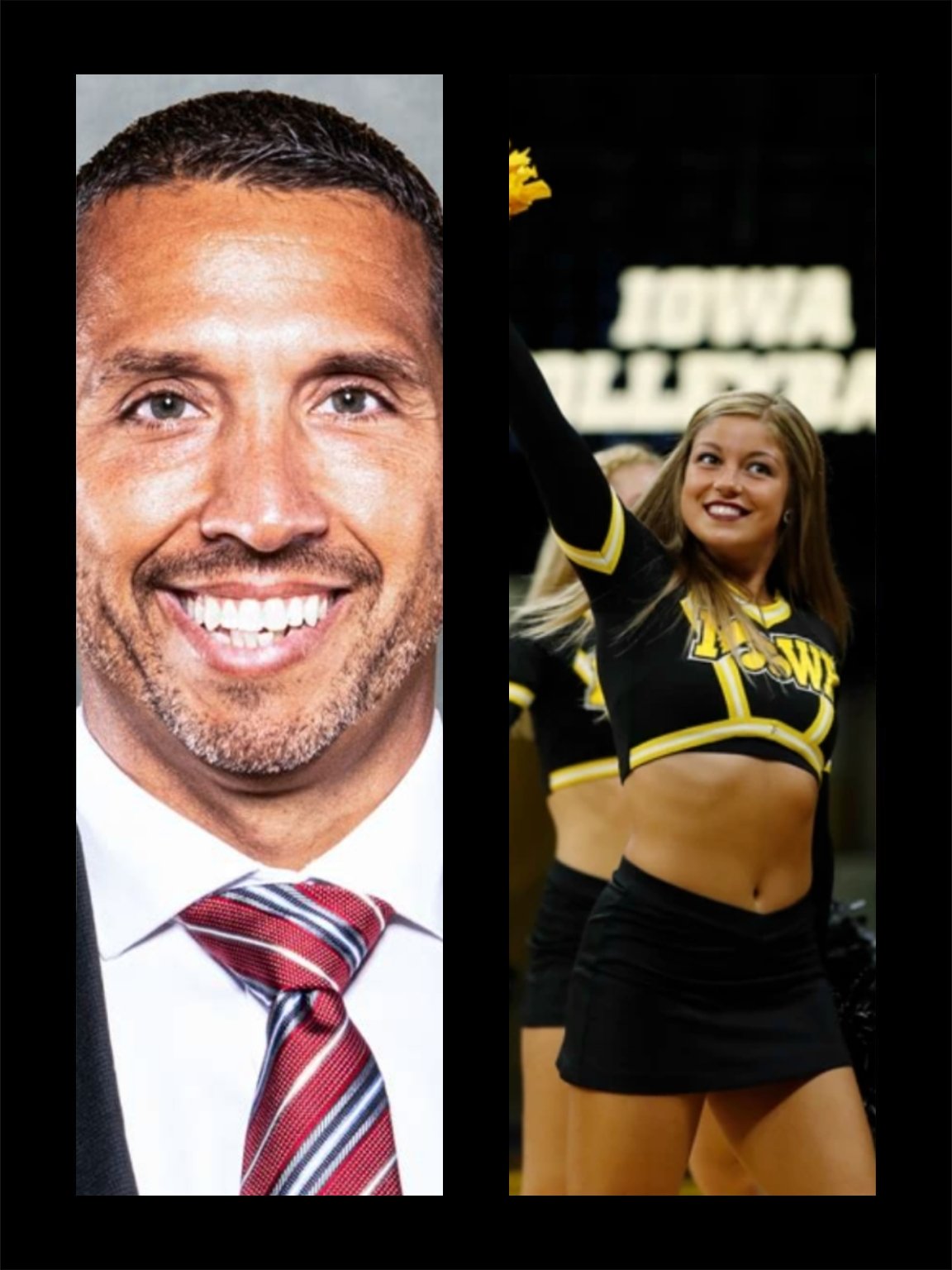 Shocking news: lowa state football head coach has a romantic relationship with a cheer leader and ahs come to spit light see more ….