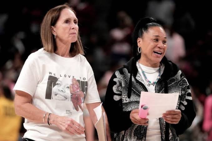 Tragic news: just now Gamecocks female basketball assistant coach Lisa Boyer and HC  dawn staley was involved in an aggressive argument that lead to the suspension of….