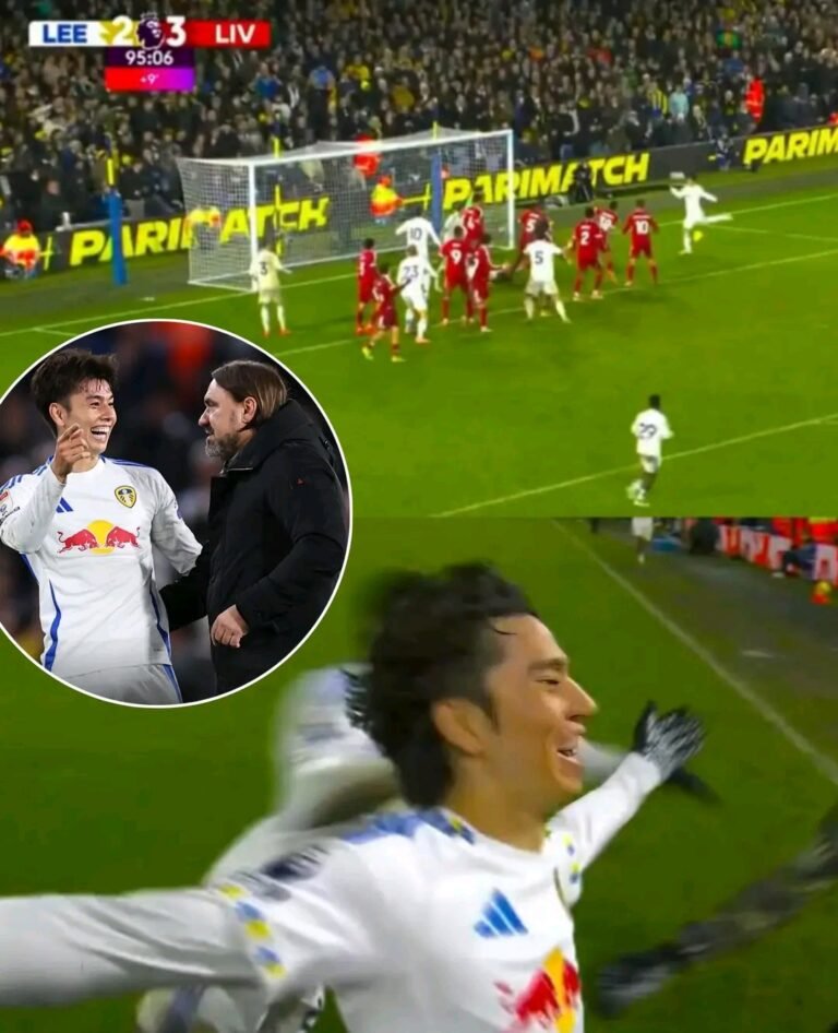 ⚪🔵 Tanaka was one of Leeds’ standout performers on the night, dictating play in midfield and showing composure on the biggest stage. His well-taken goal dragged Leeds back into the contest and capped off what many fans described as a “coming-of-age” performance.